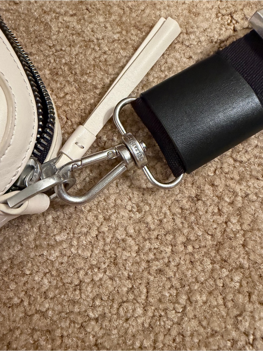 AllSaints Black Leather Interior Label - Picture 3 of 13